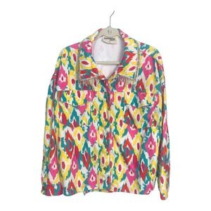 Savannah Jane Never Say‎ Never embellished southwestern boho jacket 1X NEW